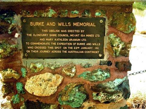 Photo: Burke and Wills Memorial (near Mary Kathleen)